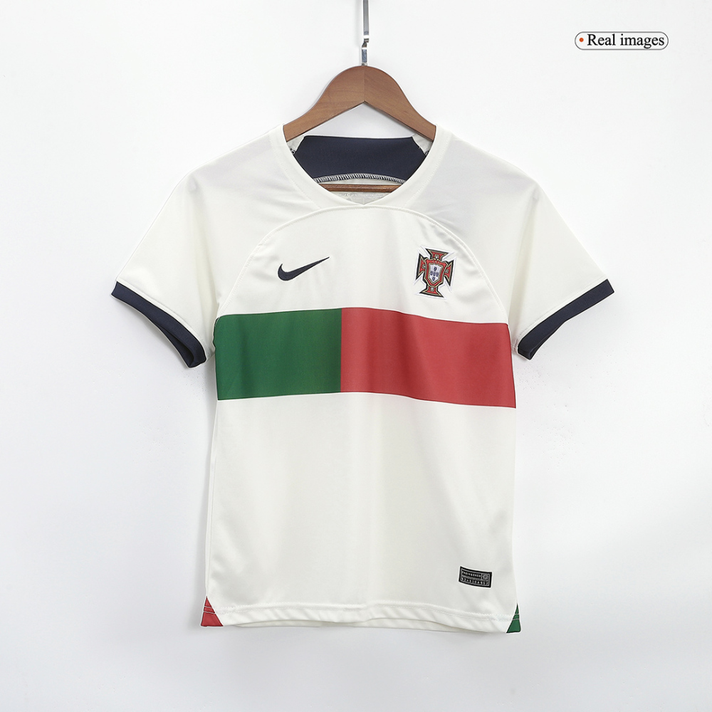 Portugal Kids Jersey Away Kit(Jersey+Shorts) 2022