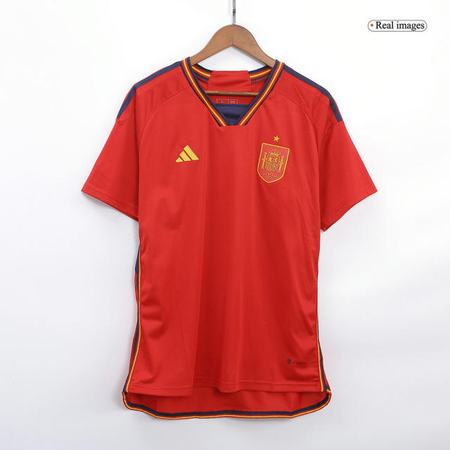 Spain Homw Soccer Jersey Replica World Cup 2022