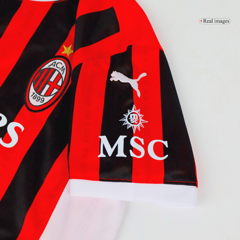 Kids AC Milan Home Jersey Kit 2024/25 Youth Apparels