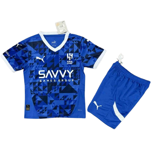 Kids Al Hilal SFC Home Jersey(Shirt+Shorts) 2024/25