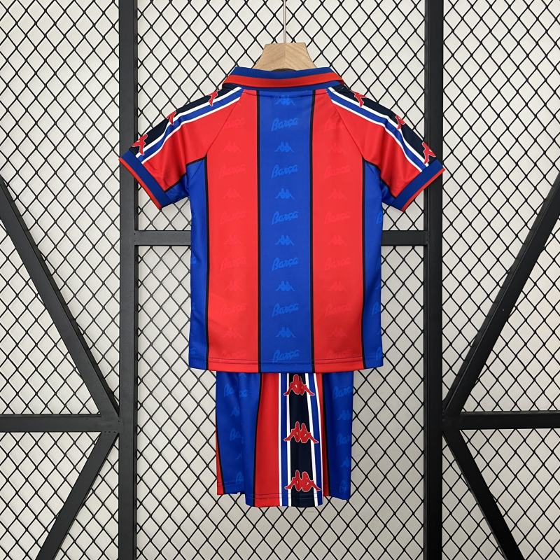 1996/97 Barcelona Retro Kids Jersey Home
