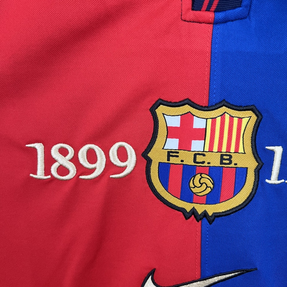 Barcelona Retro Jersey 100-Yeas Anniversary Home Long Sleeve