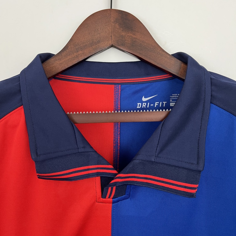Barcelona Retro Jersey 100-Yeas Anniversary Home Long Sleeve