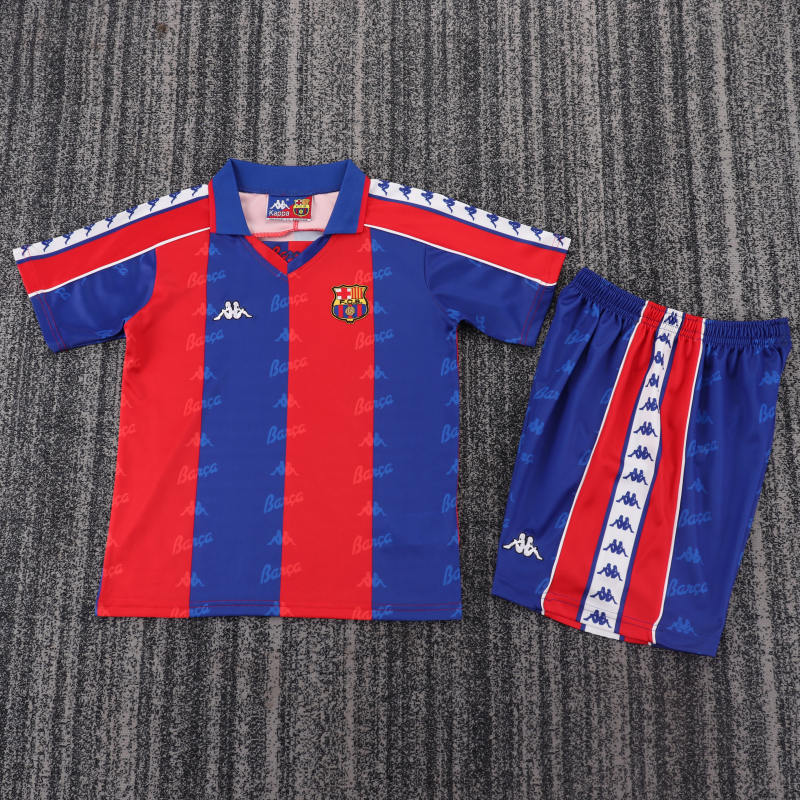 1992/95 Barcelona Retro Kids Jersey Home