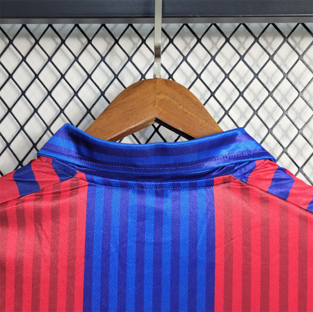 1991-92 Barcelona Retro Jersey Long Sleeve Home
