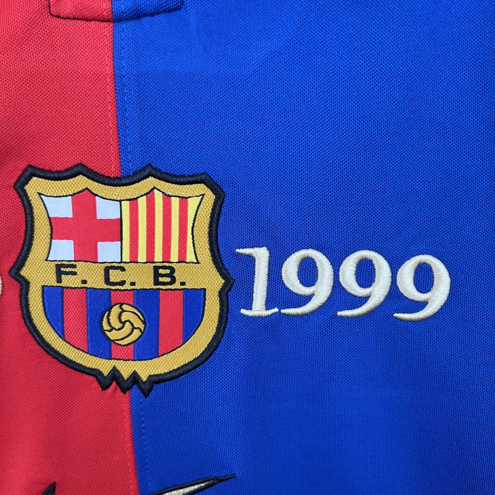 Barcelona Retro Jersey 100-Yeas Anniversary Home Long Sleeve