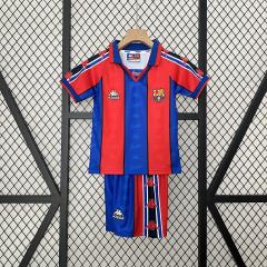1996/97 Barcelona Retro Kids Jersey Home