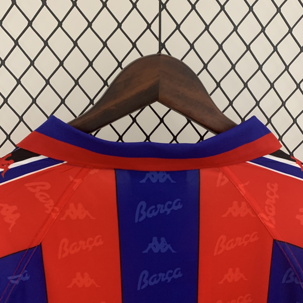 1996/97 Barcelona Retro Long Sleeve Jersey Home
