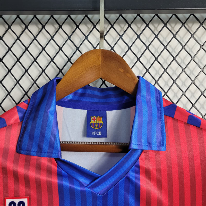 1991-92 Barcelona Retro Jersey Long Sleeve Home