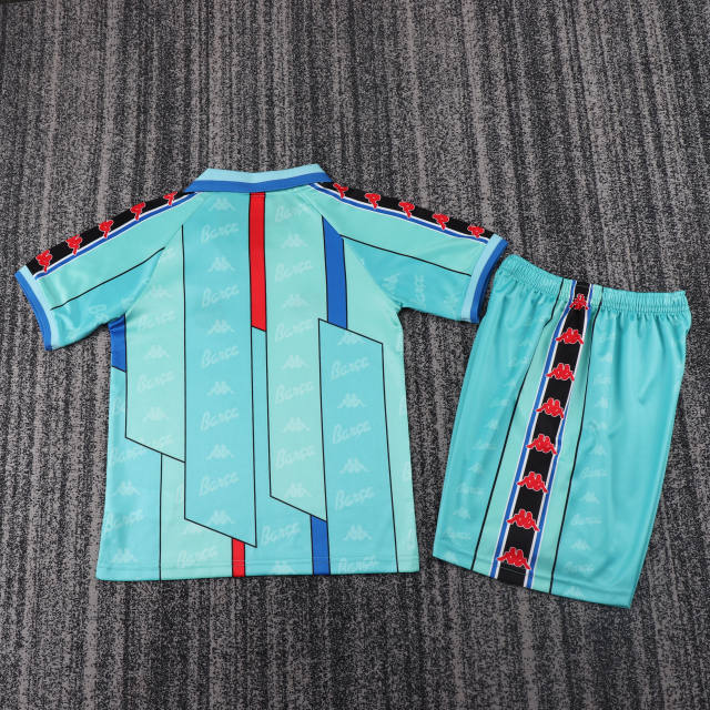 1996/97 Barcelona Retro Kids Jersey Away