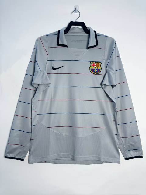 2003/04 Barcelona Retro Jersey Away Long sleeved