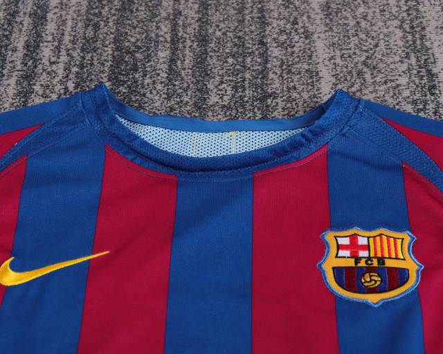 2005/06 Barcelona UCL Final Retro Kids Jersey Home