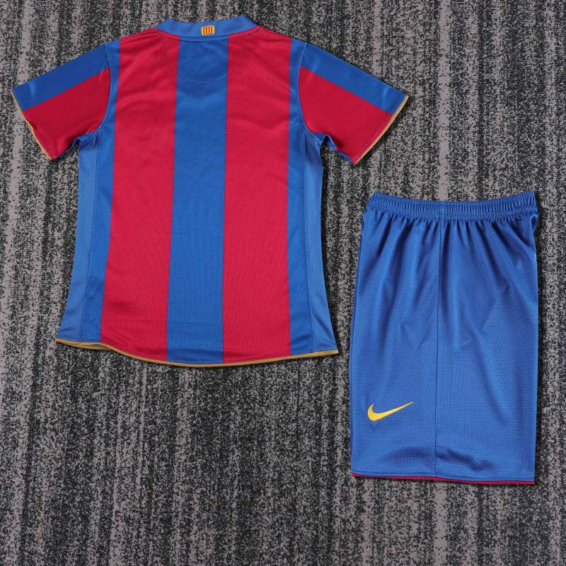 2007/08 Barcelona Retro Kids Jersey Home