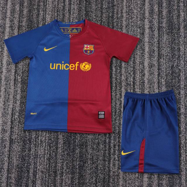 2008/09 Barcelona Retro Kids Jersey Home