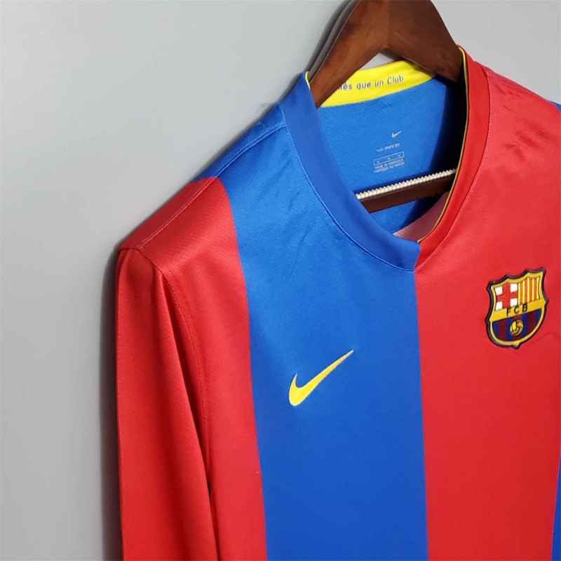 2006/07 Barcelona Retro Jersey Home Long sleeve