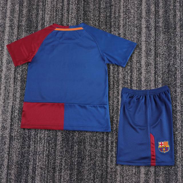 2008/09 Barcelona UCL Final Retro Kids Jersey Home