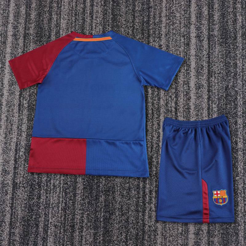 2008/09 Barcelona UCL Final Retro Kids Jersey Home