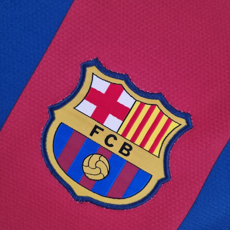 2010/11 Barcelona Long Sleeve Retro Jersey Home