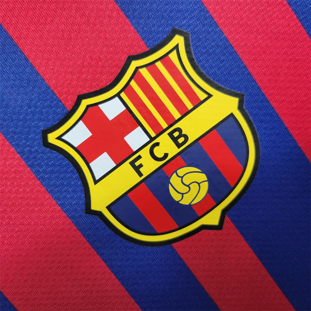 2011/12 Barcelona Long Sleeve Retro Jersey Home