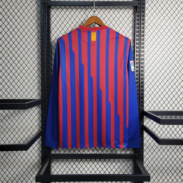 2011/12 Barcelona Long Sleeve Retro Jersey Home