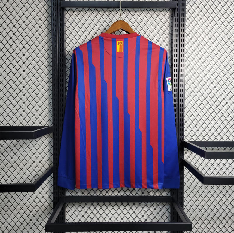 2011/12 Barcelona Long Sleeve Retro Jersey Home