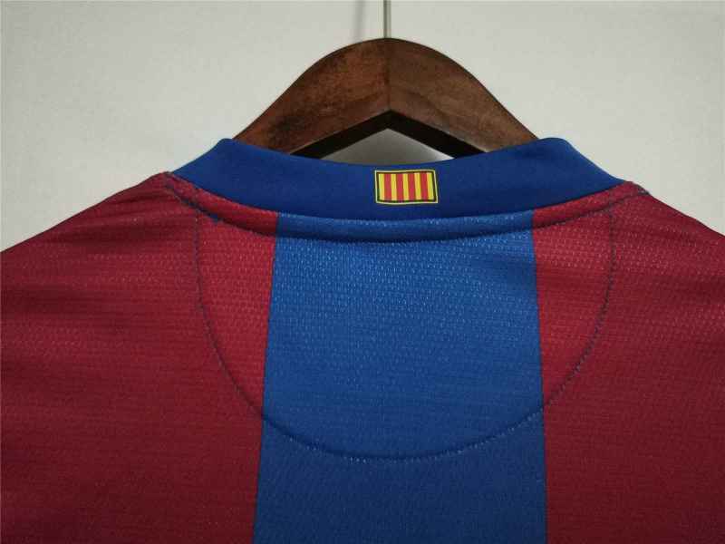 2007/08 Barcelona Retro Jersey Home Long sleeves