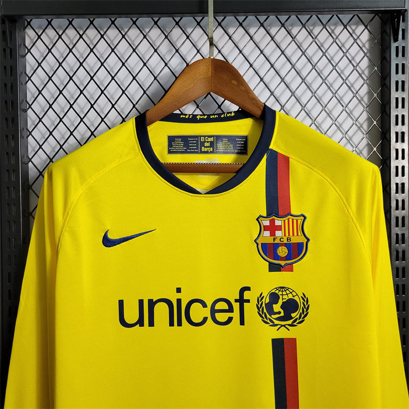 2008/09 Barcelona Long Sleeve Retro Jersey Away