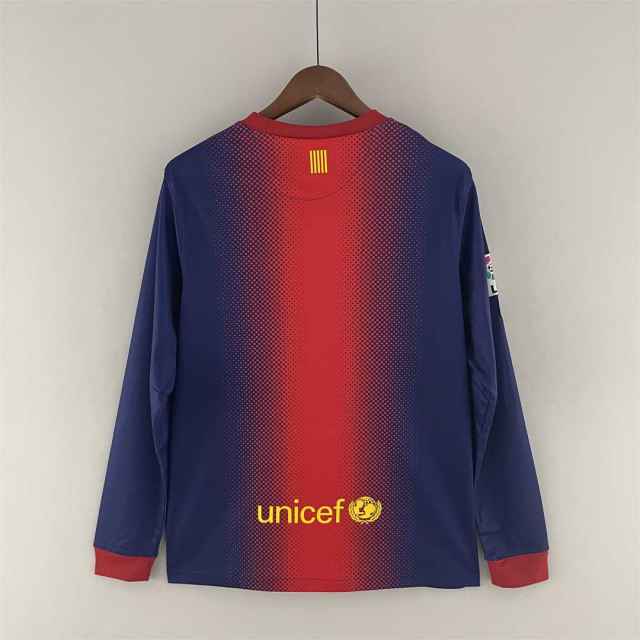 2012/13 Barcelona Long sleeve Retro Jersey Home