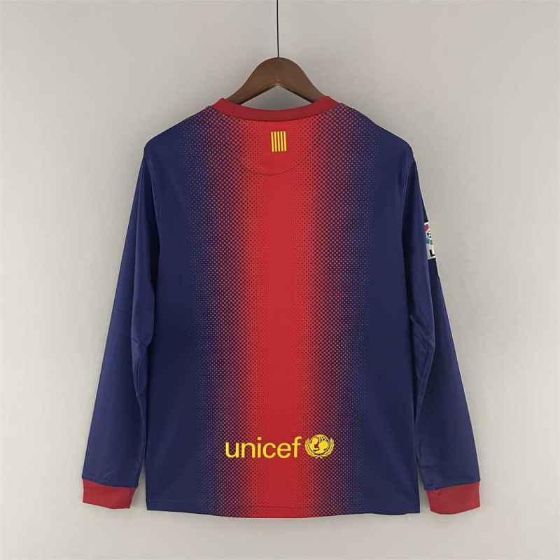 2012/13 Barcelona Long sleeve Retro Jersey Home