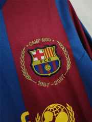 2007/08 Barcelona Retro Jersey Home Long sleeves