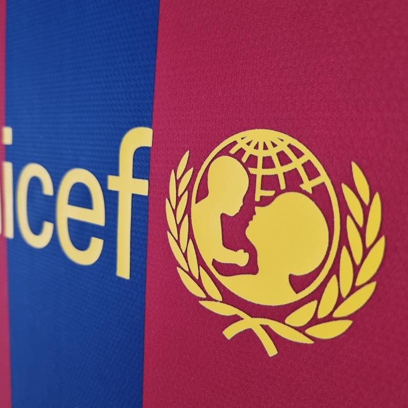 2010/11 Barcelona Long Sleeve Retro Jersey Home