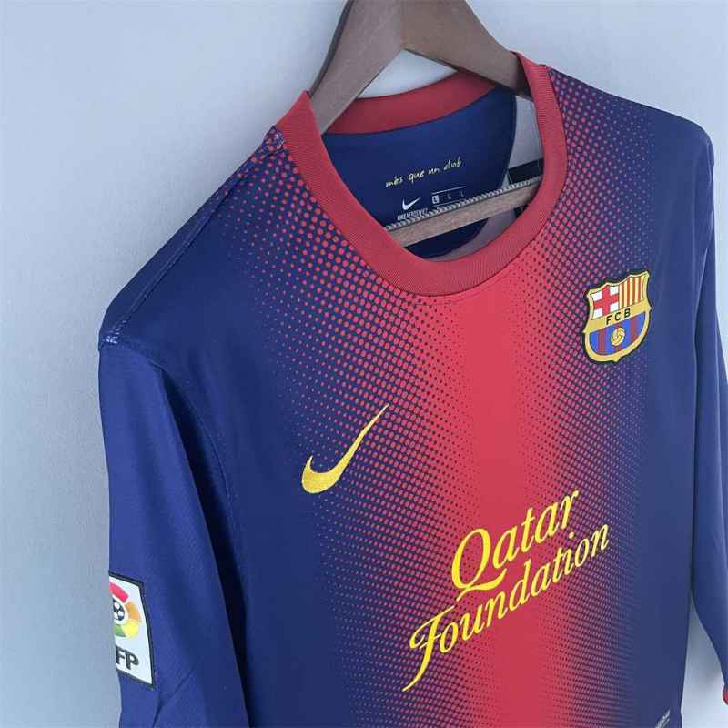 2012/13 Barcelona Long sleeve Retro Jersey Home