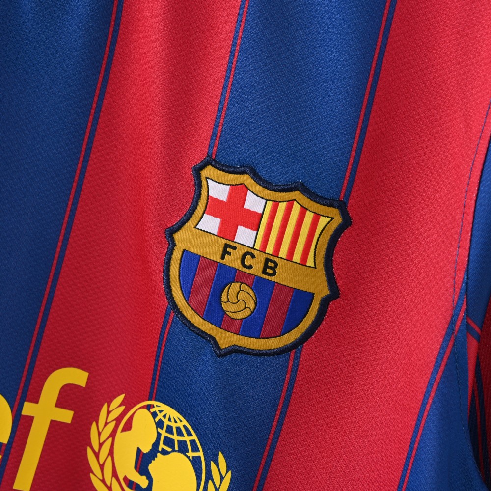 2009/10 Barcelona Retro Jersey Home Long Sleeve