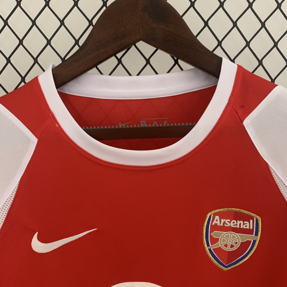 2002/04 Arsenal Home Long Sleeve Retro Jersey