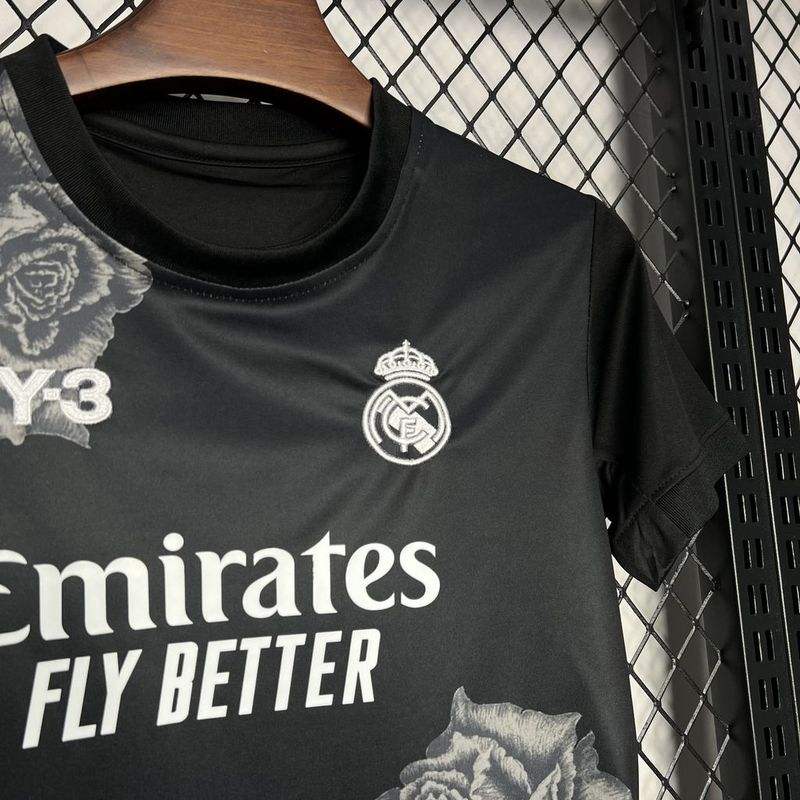 2024/25 Real Madrid Y-3 Fourth Kids Jersey white Kit