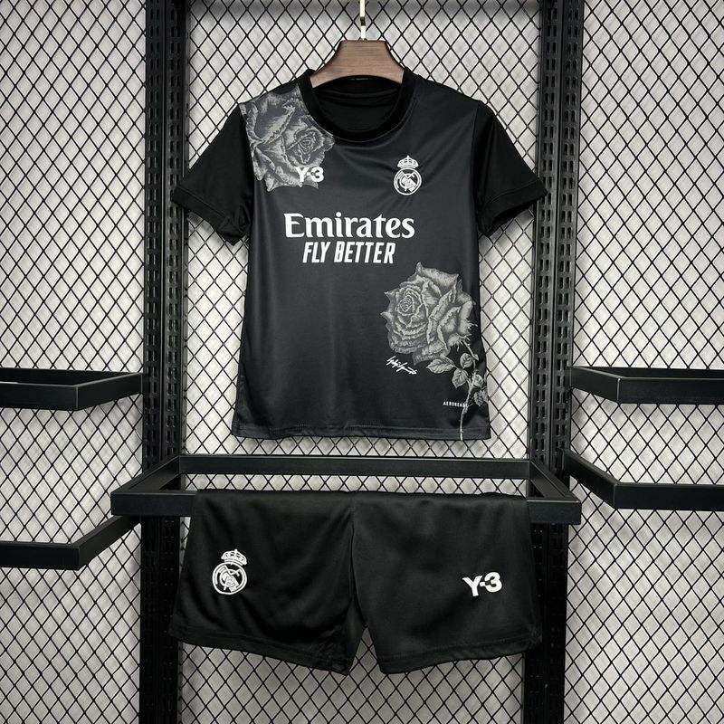 2024/25 Real Madrid Y-3 Fourth Kids Jersey white Kit