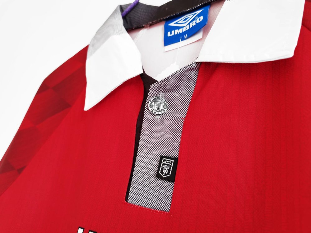 1996/97 Manchester United Retro Long Sleeve Jersey Home