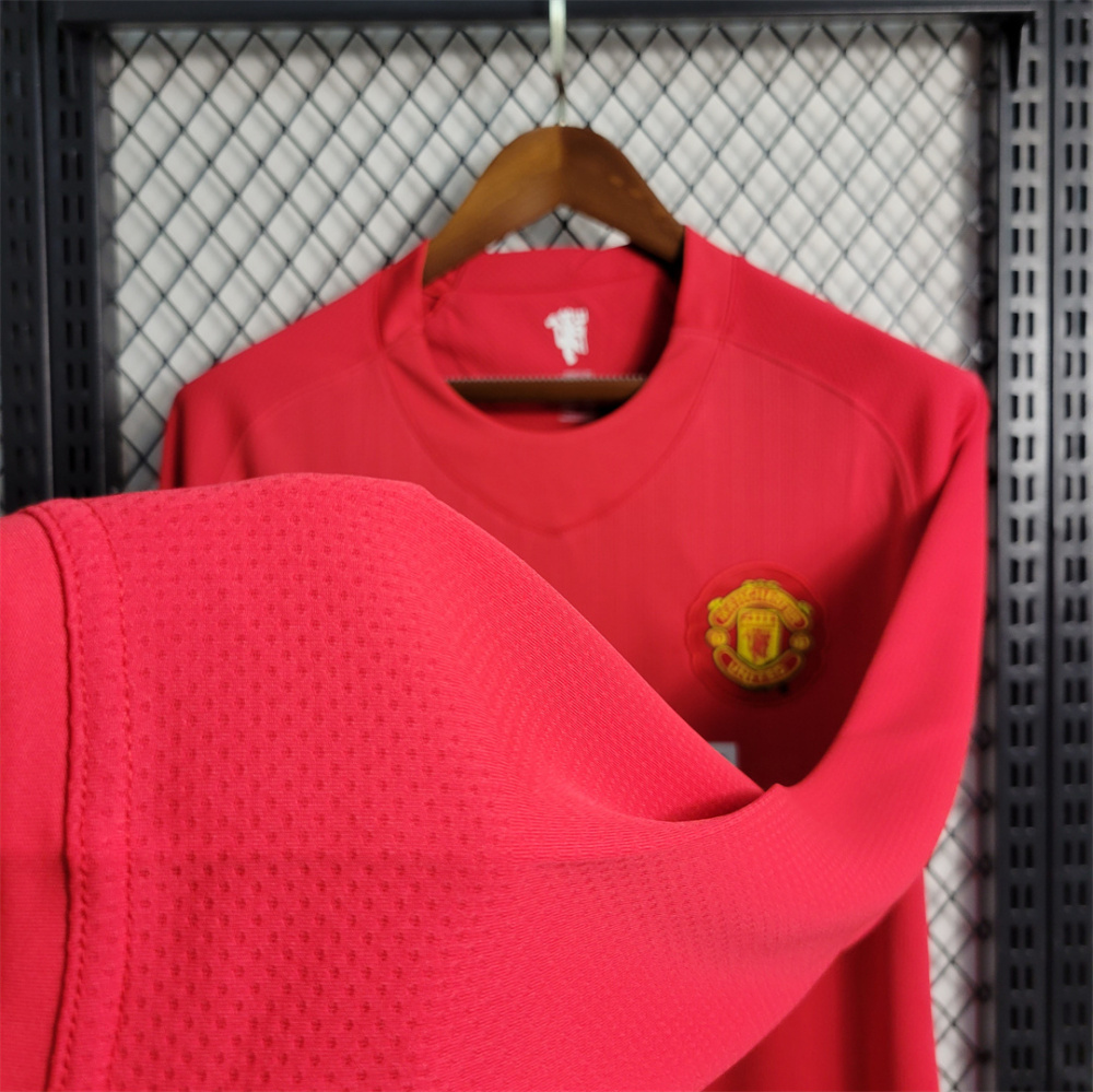 2007/08 Manchester United Retro Jersey Long Sleeve Home
