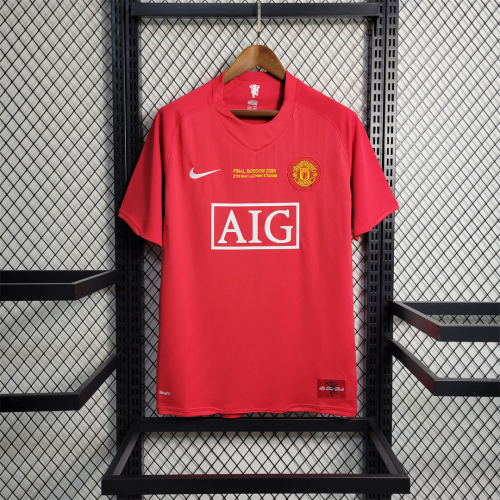 2007/08 Manchester United Retro Jersey Home UCL Final