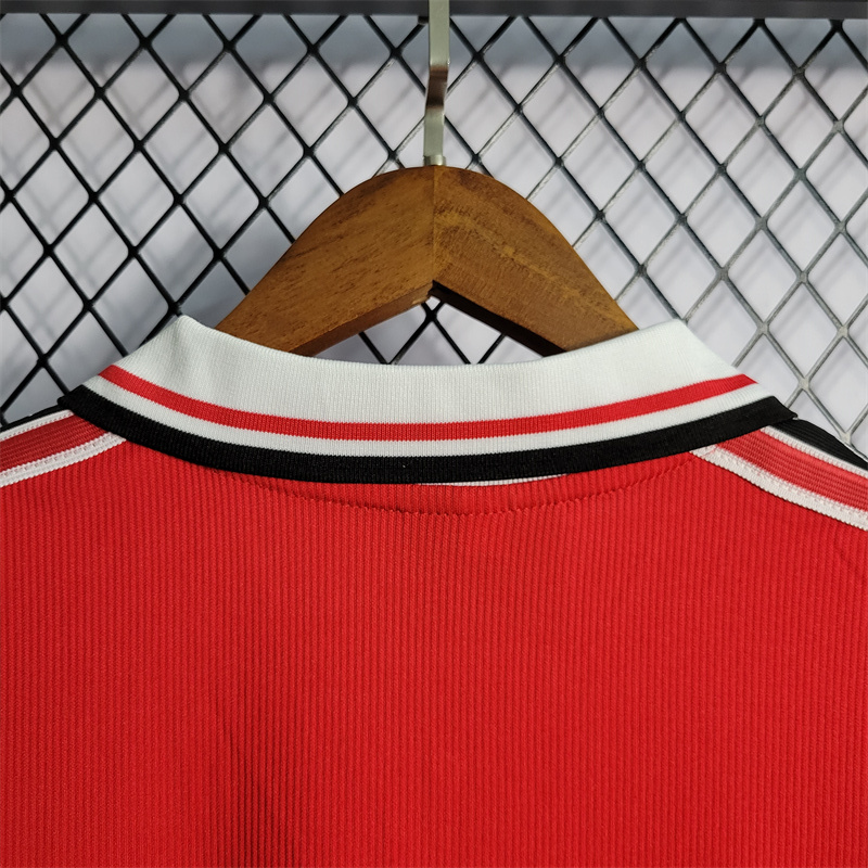 1998/00 Manchester United Retro Jersey Home Long Sleeve