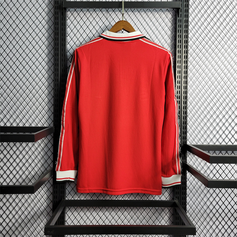 1998/00 Manchester United Retro Jersey Home Long Sleeve