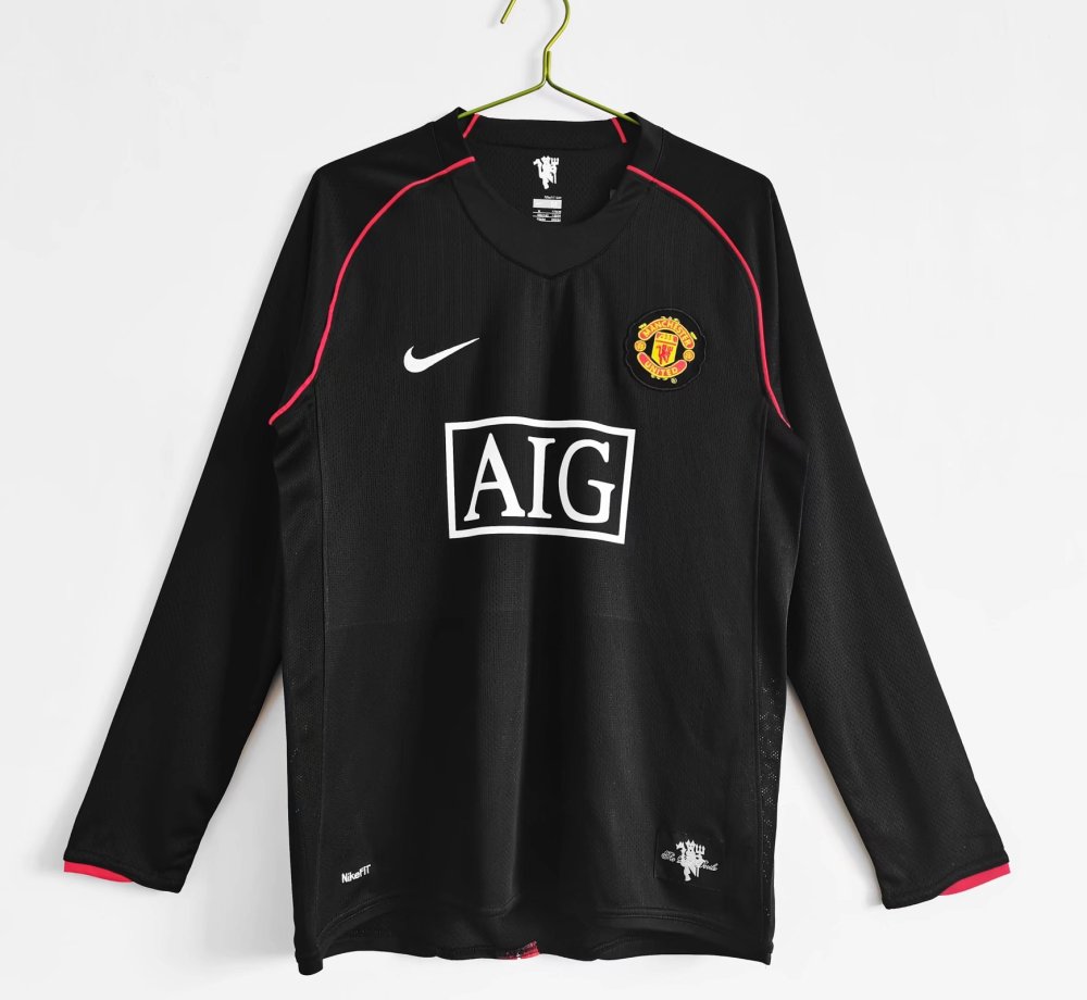 2007/08 Manchester United Third Away Long Sleeve Retro Jersey