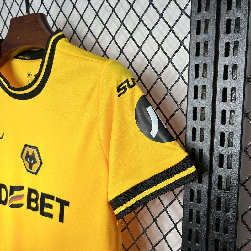 2024/25  Wolverhampton Wanderers Home Kids Kit Jersey+Shorts