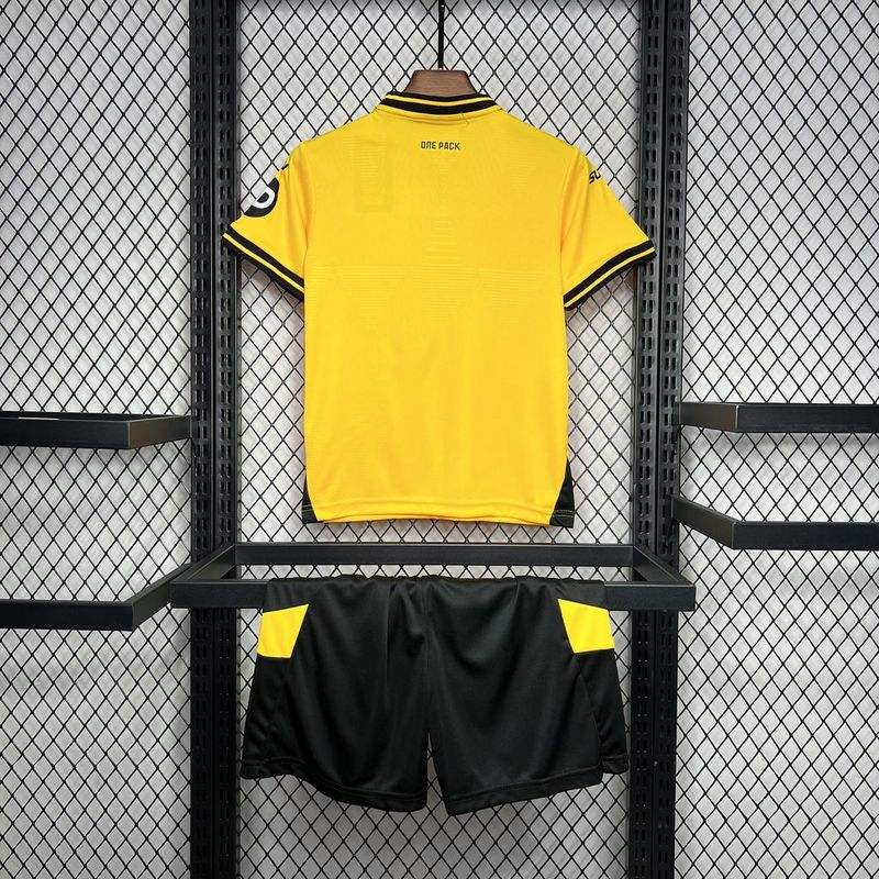 2024/25  Wolverhampton Wanderers Home Kids Kit Jersey+Shorts