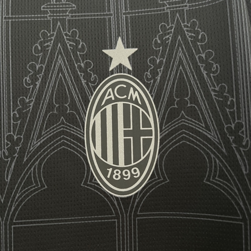 2023/24  AC Milan x Pleasures Fourth Jersey Black Shirt
