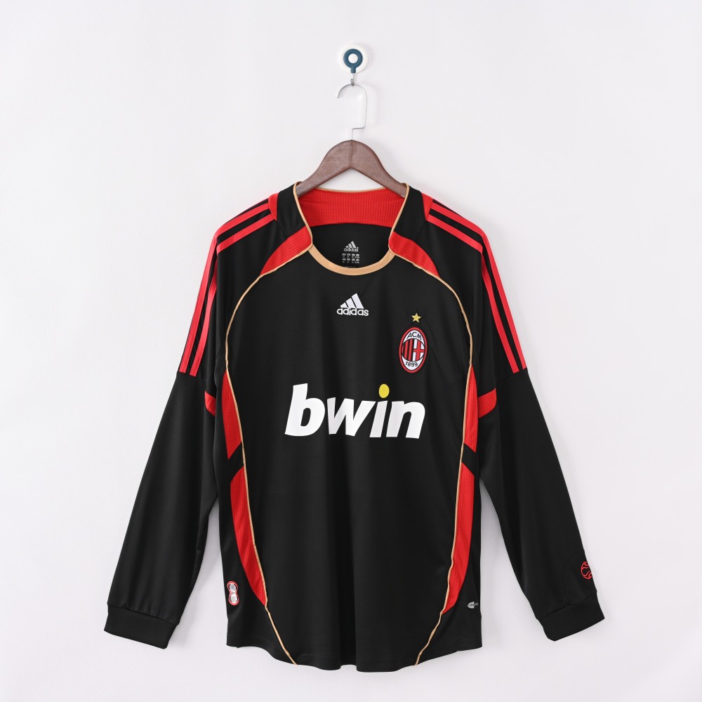 2006/07 AC Milan Second Away Long Sleeve Retro Jersey