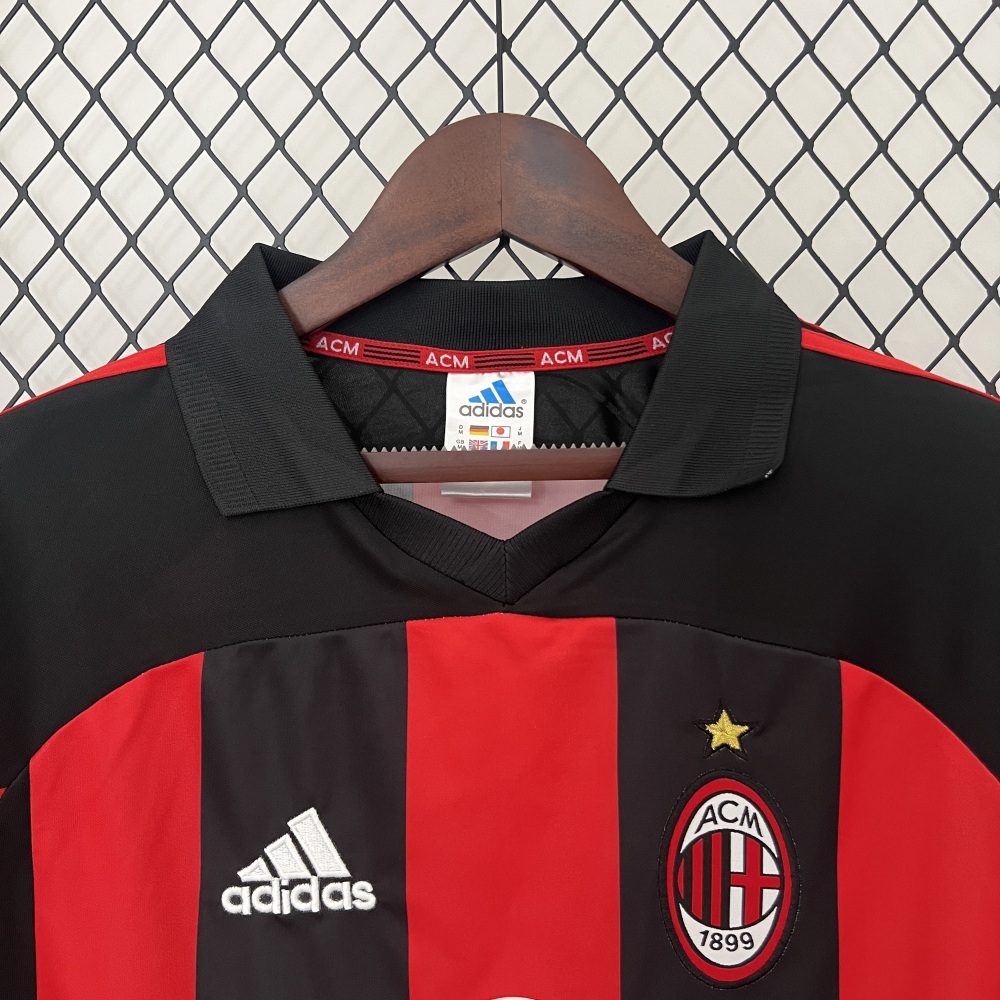 2001/02 AC Milan Home Retro Jersey