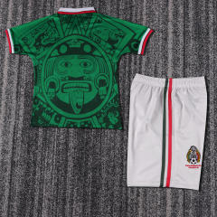 1998 Mexico Home Retro Kids Jersey World Cup