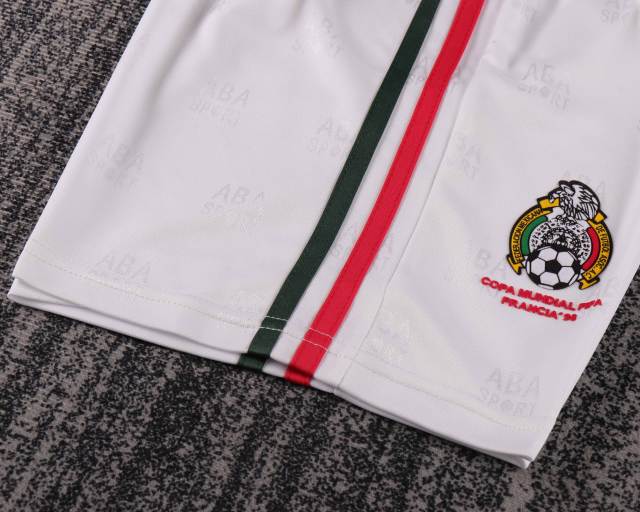 1998 Mexico Home Retro Kids Jersey World Cup