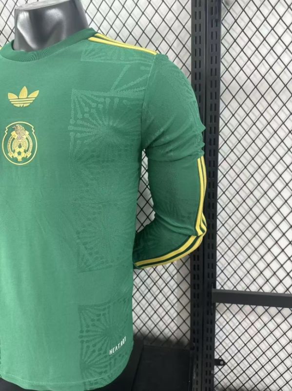 2025/26 Mexico Green Special Player Version  Long Sleeve Jersey